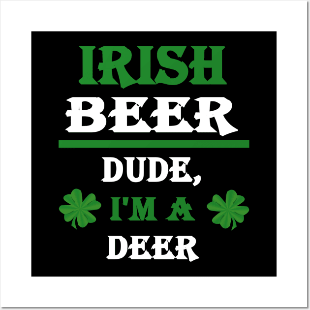 Mid Beer Drunk Pub Ireland Irish Holiday Wall Art by FindYourFavouriteDesign